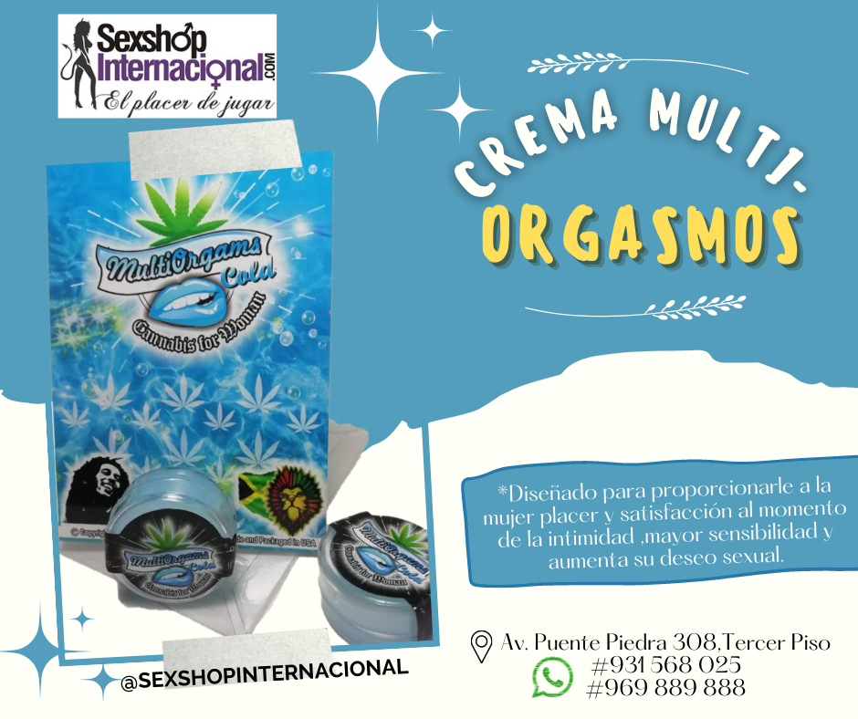 CREMA MULTI-ORGAMOS COLD CANNABIS FEMENINO SEXSHOP PTE PIEDRA